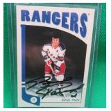 Brad Park SIGNED 2005 ITG#385 Hockey Card Rangers