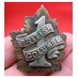WWI CEF 7th Infantry Batt British Columbia Badge