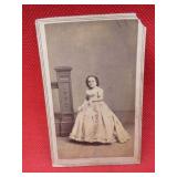 1800's CDV Lavinia Warren Wife of Tom Thumb Photo