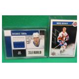2x Mike Bossy Signed Zellers W/ COA #46/3500 RELIC