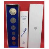 1967 Canada Silver Wild Life Coinage Set w Case