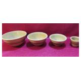 Antique Weller Pottery Brantford Graduated Bowls