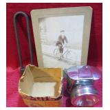 Old Bicycle Lot Top-Lite Lamp & Cabinet Photo Card