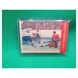 Jacques Plante 1955-56 Parkhurst #75 W/ Smith +