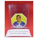 1963-64 Bob Baun York Peanut Butter Hockey Card