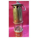 Brass Miners Safety Lamp Lantern Nice 10' Tall