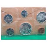 1963 Canada RCM Uncirculated Coin Set SILVER $1
