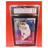 2024 Trey Savage Bowman Graded Refractor Card 8.5