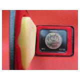 1972 Canada Mint Silver Canoe One Dollar Coin