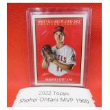 2022 Shohei Ohtani Topps MVP Baseball Card 1960