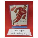 1954 Ted Lindsay Topps Vintage Hockey Card #51