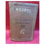 1932 Field Service Pocket Book Canada Estate Sale