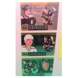 3x Mario Lemieux 1997 Donruss Elite Hart /1996