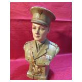Vintage Prince Edward of Wales Chalk Bust Military