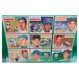 9x 1956 Topps Baseball Cards Simpson Busby Ditmar+