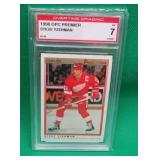 Steve Yzerman Overtime 7.0 1990-91 OPC Premier#130