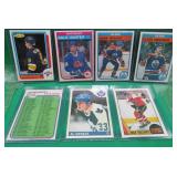 7x 1980's O-Pee-Chee Hockey Cards Tocchet RC Mess