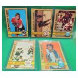 5x 1972-73 O-Pee-Chee Hockey Perreault 2nd YR