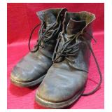 WWII Leather Combat Ankle Boots Canada Estate Sale