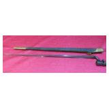 1800's Long Bayonet w Leather Sheath NO US SHIP