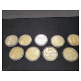 Various Commemorative Coins