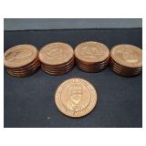 21 Donald Trump Fine Copper Coins