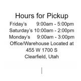 CLEARFIELD PICK-UP INFORMATION