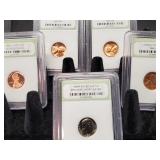 Lincoln Wheat Cents, Roosevelt Dime
