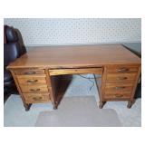Vintage Wood Office Desk