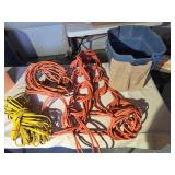 3 Extension Cords & Two Buckets
