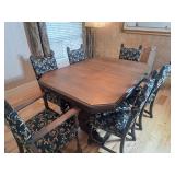 Italian Renaissance Style Table w/ 6 Chairs