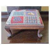 Vintage Wooden Ottoman