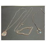 (3) Necklaces (1) Bracelet