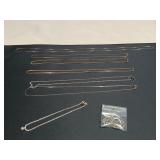 (6) Necklace Chains Vairoius Lengths (1) Braclet