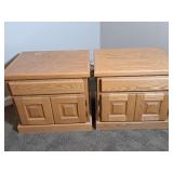 2) Oak End Tables