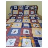 Hand Stiched Patchwork Blanket