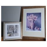 2) Framed Art (Floral)