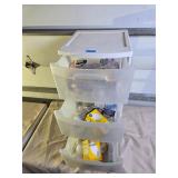 Light Bulbs and 3 Storage Drawers