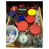 Contents of Drawer (jars w/ hardware)