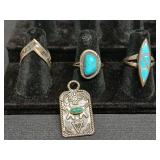 (3) Rings (1) Pendant