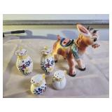 Mule Figurine & Salt & Pepper Shakers