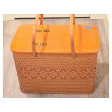 Picnic Basket & Vintage Trays and Cups
