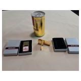 2 Old Milwaukee Money Clips & Golf Balls in a Can