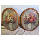 Vintage Oval Floral Prints