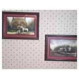 2) Fox Hunt Scene Art