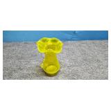 Handblown Yellow Glass Pitcher