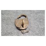 Brass Railroad Lock & Key