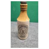 Collectible Antique Stoneware Bottle for Stout