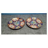 Vintage Imari porcelain hand painted plates