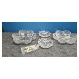 4 Crystal Dishes